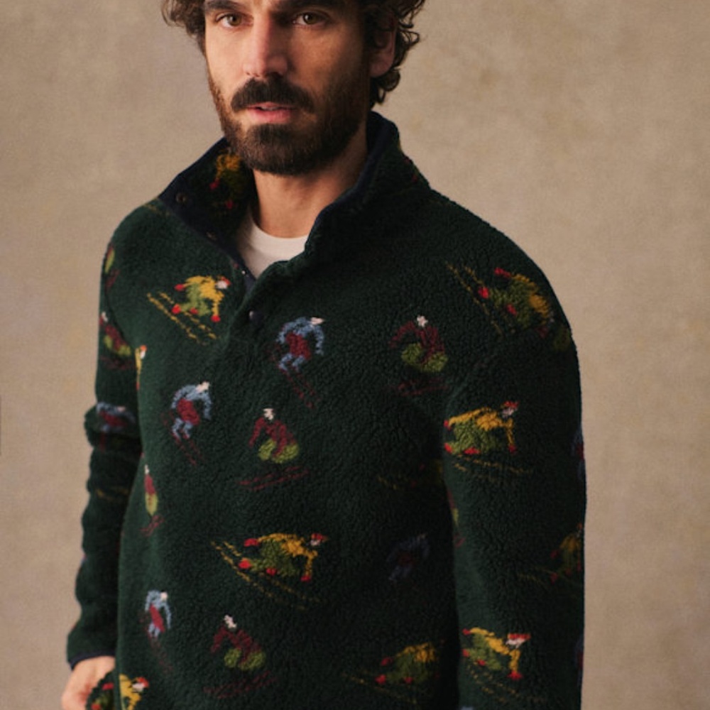 Octobre Editions Green Skiers Tucker Fleece